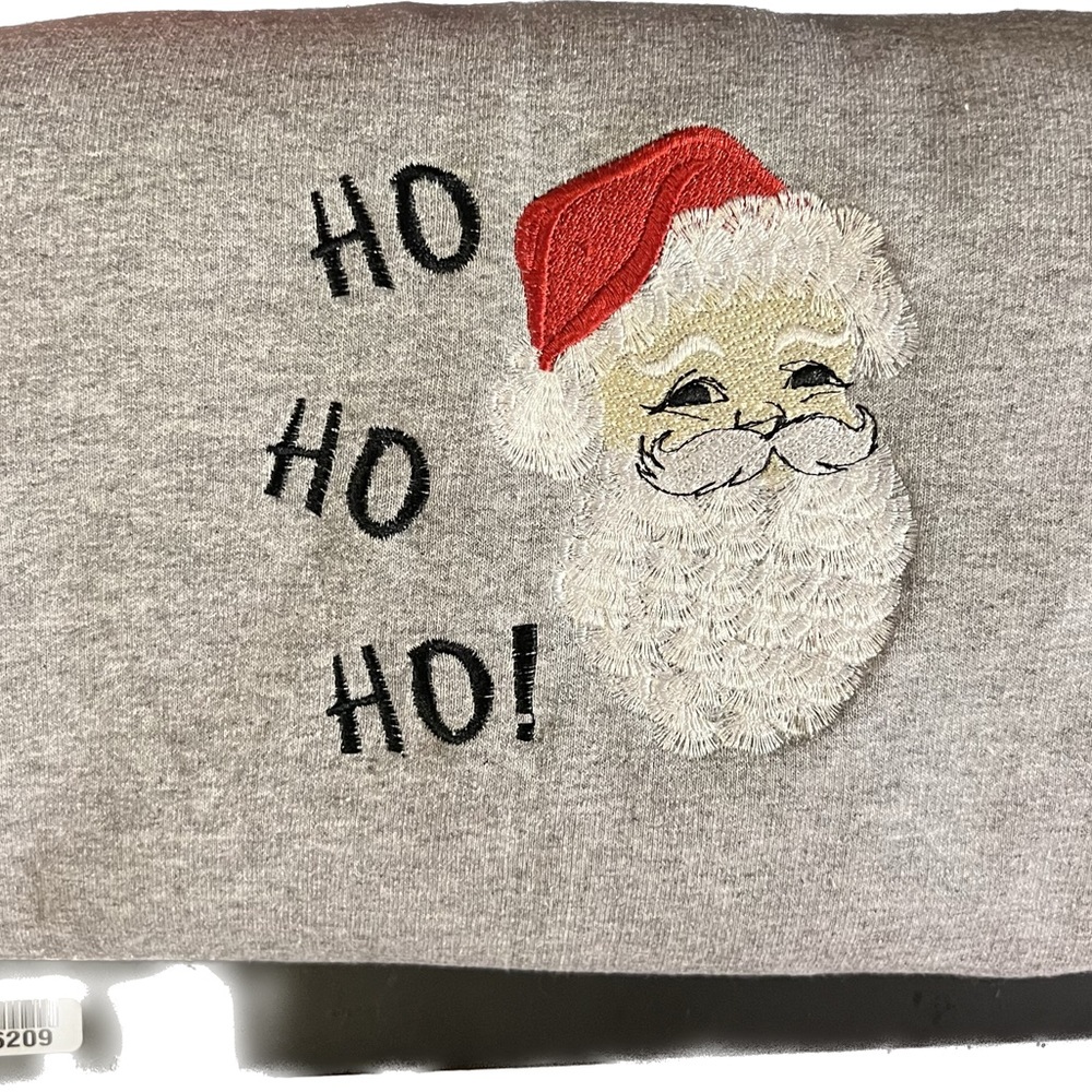 NEW Embroidered Santa Sweatshirt - Picture 2 of 2